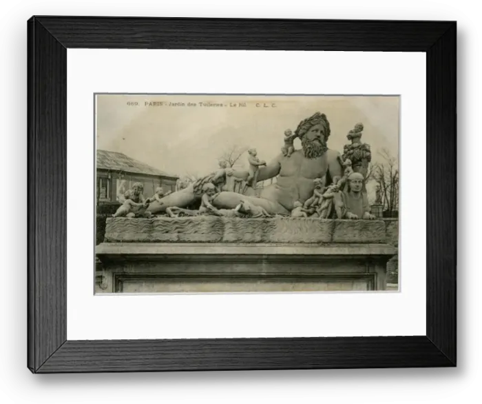 Framed Print : Sculpture The Nile - Tuileries Garden, Paris, France Framed Print : Sculpture The Nile - Tuileries Garden, Paris, France