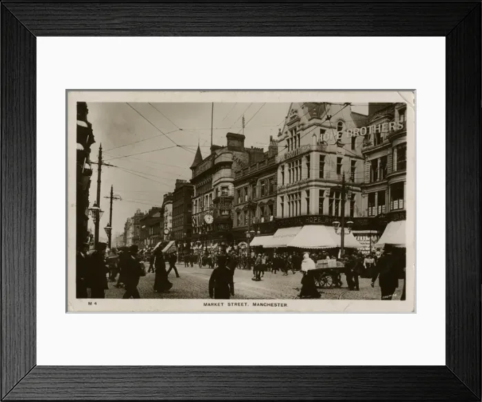Framed Print : Manchester, England - Market Street Framed Print : Manchester, England - Market Street