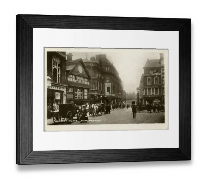 Framed Print : Manchester, England - Market Place Framed Print : Manchester, England - Market Place