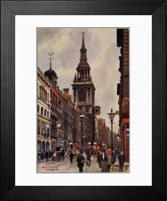 Framed Print : Bow Church, Cheapside, London Framed Print : Bow Church, Cheapside, London