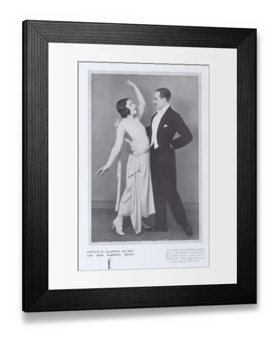 Framed Print : The exhibition dancers Captain W. Maxwell Stuart and Barbara Framed Print : The exhibition dancers Captain W. Maxwell Stuart and Barbara