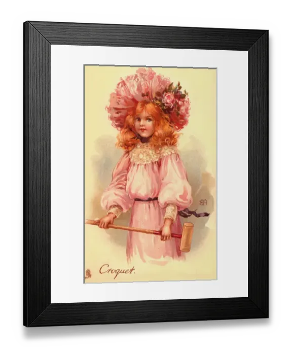 Framed Print : Outdoor games. Croquet Framed Print : Outdoor games. Croquet