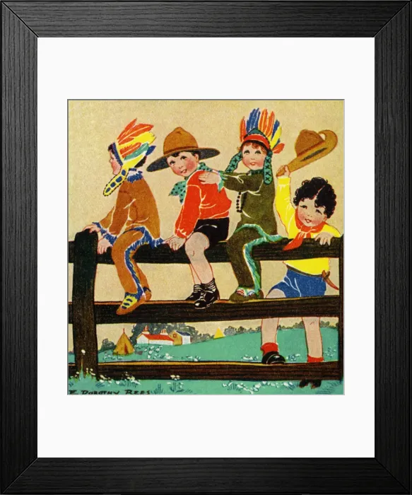 Framed Print : Cowboys & Indians Framed Print : Cowboys & Indians