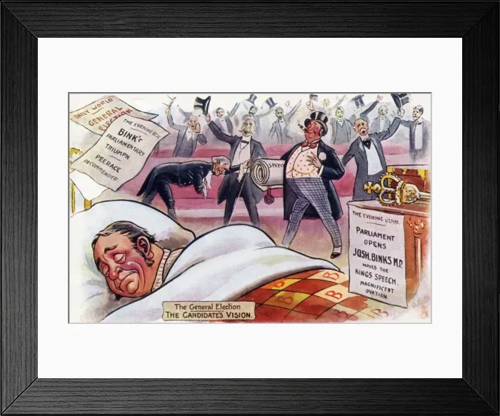 Framed Print : Politics. The candidates vision Framed Print : Politics. The candidates vision