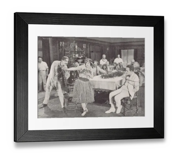 Framed Print : A scene from the South Sea film Passion Fruit (1921) Framed Print : A scene from the South Sea film Passion Fruit (1921)