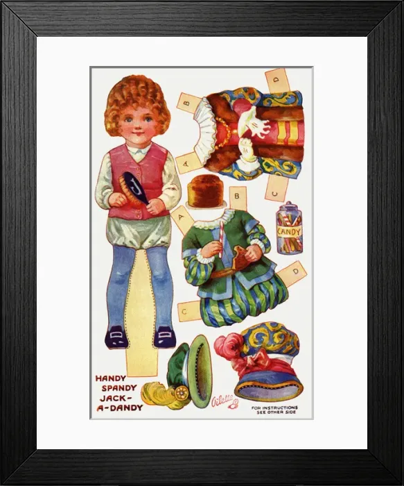 Framed Print : Dressing doll. Handy Spandy Jack-a-Dandy Framed Print : Dressing doll. Handy Spandy Jack-a-Dandy