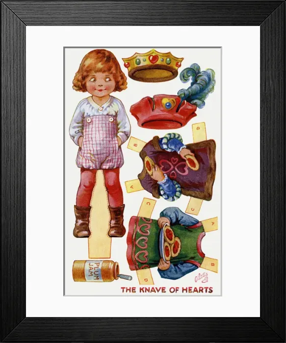 Framed Print : Dressing doll. Knave of Hearts Framed Print : Dressing doll. Knave of Hearts