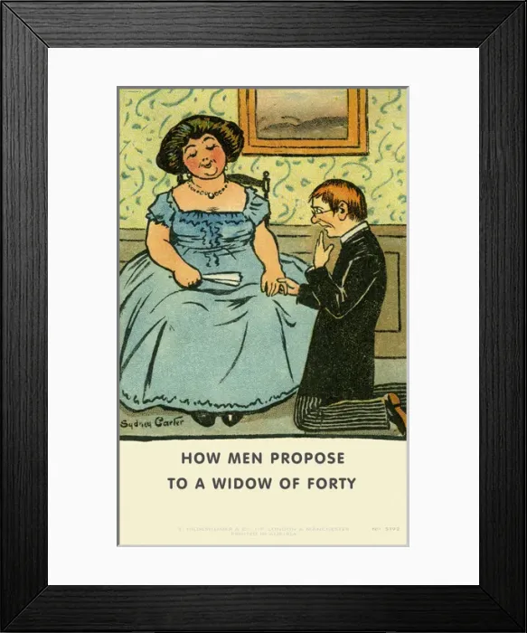 Framed Print : How men propose Framed Print : How men propose
