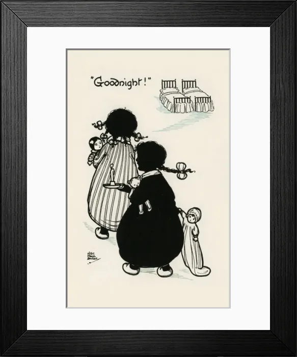 Framed Print : Bedtime silhouette Framed Print : Bedtime silhouette