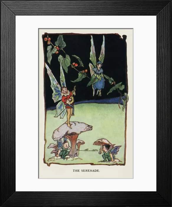Framed Print : Fairies playing music Framed Print : Fairies playing music