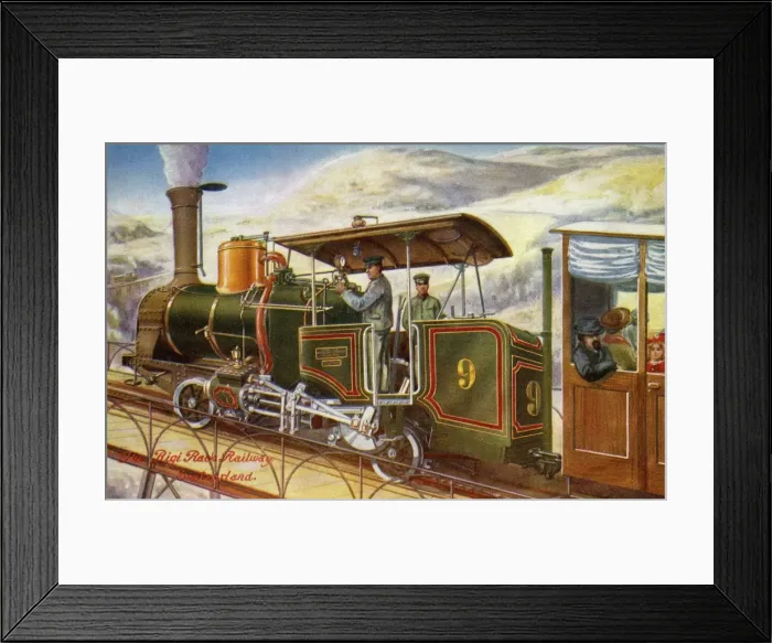 Framed Print : Rigi Rack Railway Switzerland Framed Print : Rigi Rack Railway Switzerland