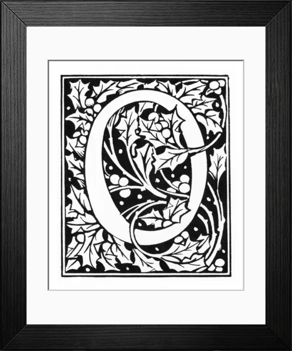 Framed Print : Decorative initial Framed Print : Decorative initial