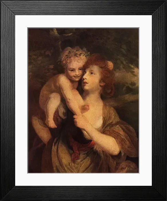 Framed Print : Mrs Hartley & child Framed Print : Mrs Hartley & child
