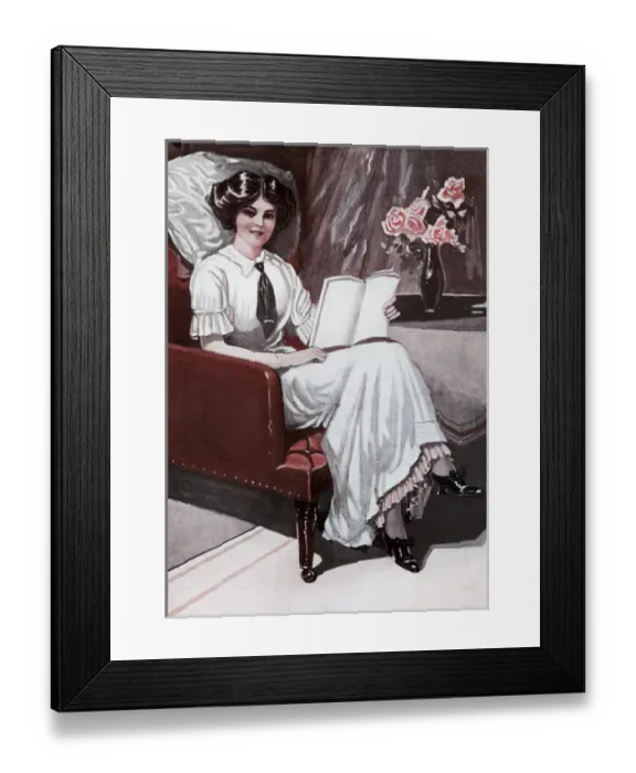 Framed Print : Girl with a book Framed Print : Girl with a book