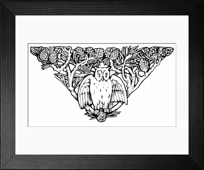 Framed Print : Decorative tailpiece Framed Print : Decorative tailpiece