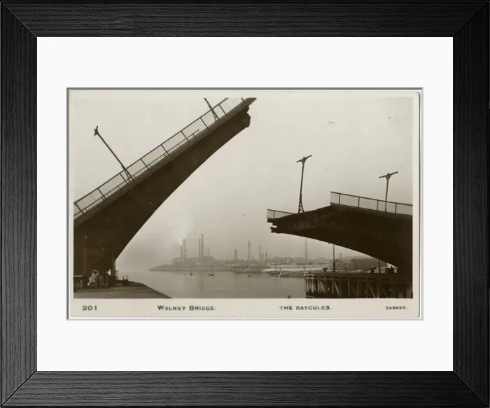 Framed Print : Barrow-in-Furness, Cumbria - Walney Bascule Jubilee Bridge Framed Print : Barrow-in-Furness, Cumbria - Walney Bascule Jubilee Bridge