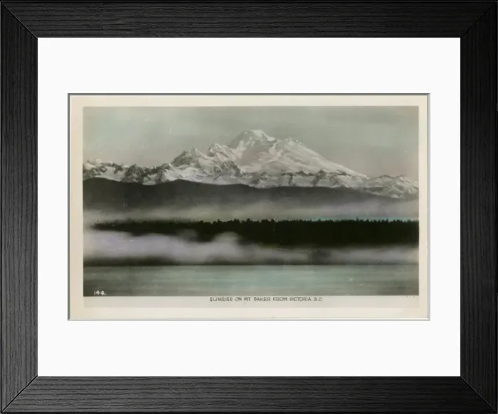 Framed Print : British Columbia, Canada - Sunrise on Mount Baker Framed Print : British Columbia, Canada - Sunrise on Mount Baker