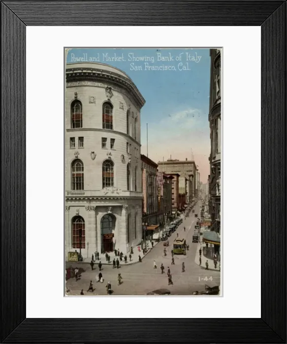 Framed Print : San Francisco, California, USA - Powell and Market Streets Framed Print : San Francisco, California, USA - Powell and Market Streets