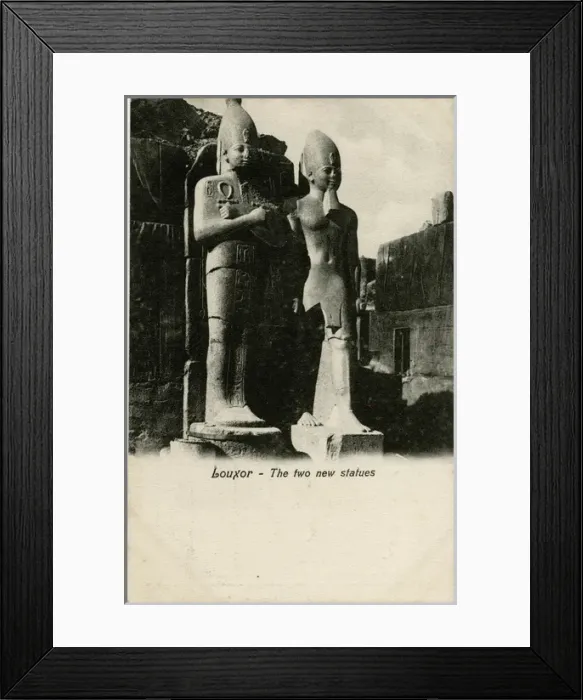 Framed Print : Two Statues - Precinct of Mut, Karnak Temples, Luxor, Egypt Framed Print : Two Statues - Precinct of Mut, Karnak Temples, Luxor, Egypt