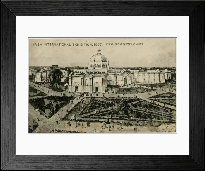 Framed Print : Irish International Exhibition - View from the Water Chute Framed Print : Irish International Exhibition - View from the Water Chute