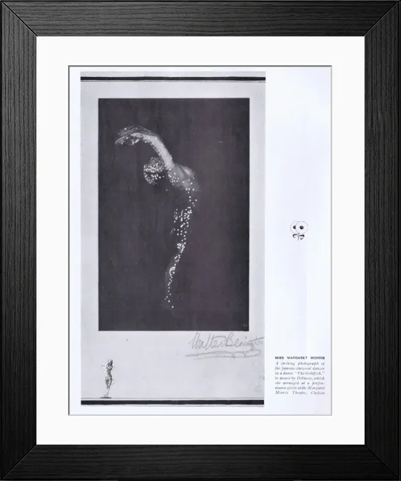 Framed Print : A striking portrait of Margaret Morris, the famous classical Framed Print : A striking portrait of Margaret Morris, the famous classical