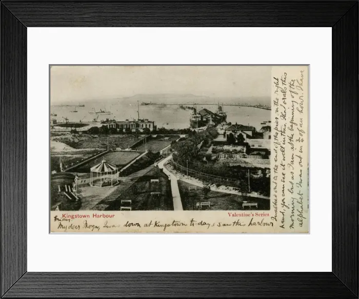 Framed Print : Kingstown Harbour, Dublin, Ireland Framed Print : Kingstown Harbour, Dublin, Ireland