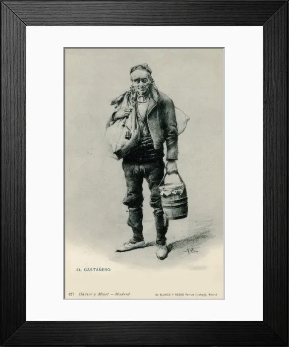 Framed Print : Spanish Chestnut Seller (Castanero) Framed Print : Spanish Chestnut Seller (Castanero)
