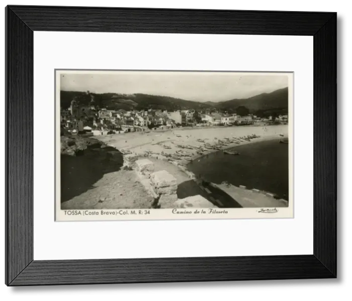 Framed Print : Tossa, Spain on the Costa Brava - The road to Filoseta Framed Print : Tossa, Spain on the Costa Brava - The road to Filoseta