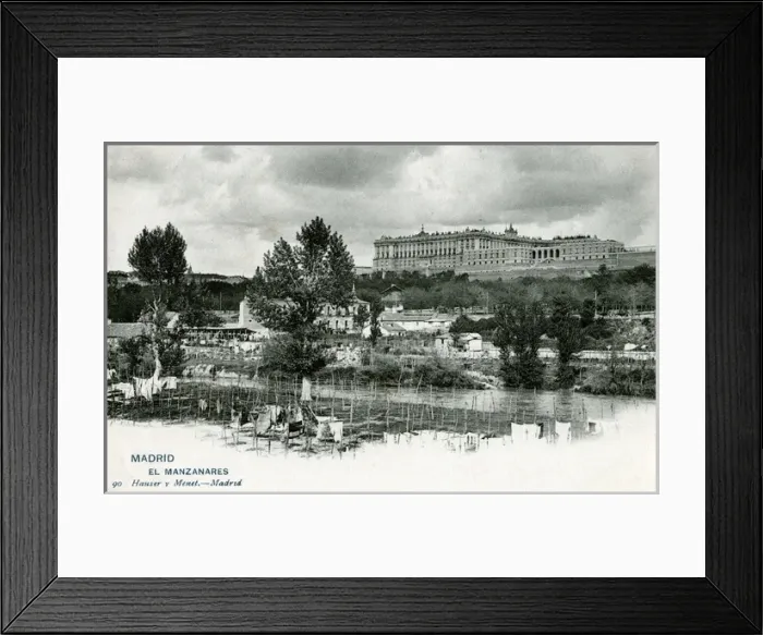 Framed Print : Manzanares River and Palacio Real, Madrid, Spain Framed Print : Manzanares River and Palacio Real, Madrid, Spain