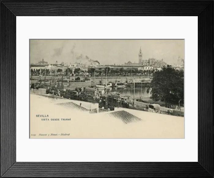 Framed Print : Seville, Andalucia, Spain - View from the Triana district Framed Print : Seville, Andalucia, Spain - View from the Triana district