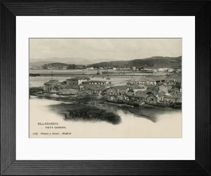Framed Print : Villagarcia, Spain - General Panoramic View Framed Print : Villagarcia, Spain - General Panoramic View