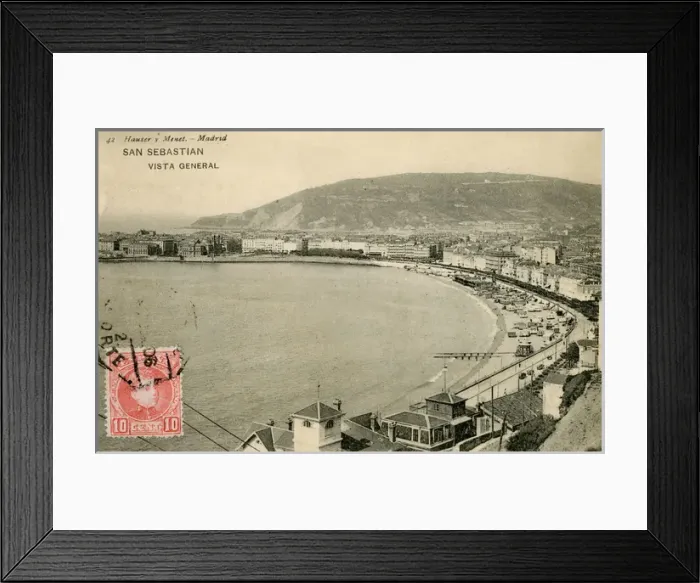 Framed Print : San Sebastian, Basque Region, Spain - General View of Bay Framed Print : San Sebastian, Basque Region, Spain - General View of Bay