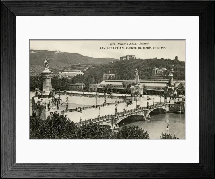 Framed Print : San Sebastian, Spain - Puente de Maria Cristina Framed Print : San Sebastian, Spain - Puente de Maria Cristina