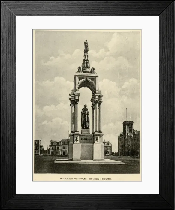 Framed Print : Macdonald Monument at Place du Canada in Montreal Framed Print : Macdonald Monument at Place du Canada in Montreal
