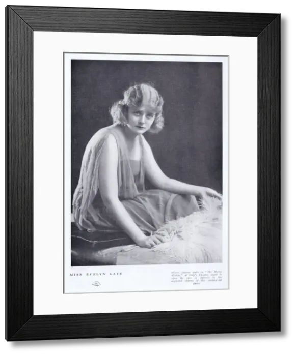 Framed Print : A portrait of the actress Evelyn Laye, 1923 Framed Print : A portrait of the actress Evelyn Laye, 1923
