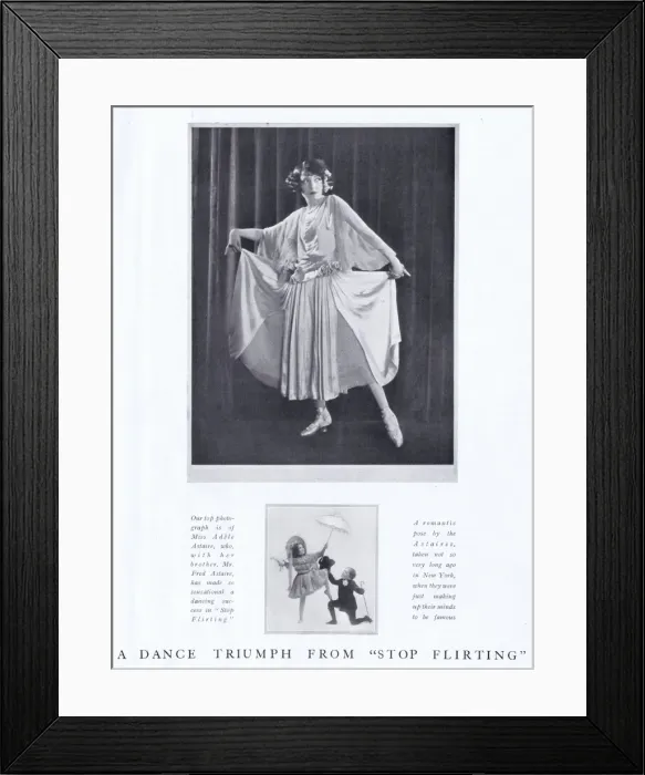 Framed Print : Adele Astaire and her brother Fred when young Framed Print : Adele Astaire and her brother Fred when young