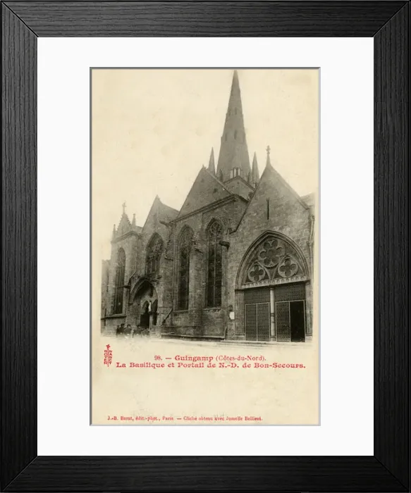 Framed Print : Guingamp, France - Basilica de Notre Dame de Bon-Secours Framed Print : Guingamp, France - Basilica de Notre Dame de Bon-Secours