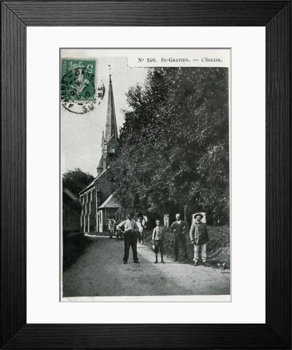 Framed Print : St Gratien Church, France Framed Print : St Gratien Church, France