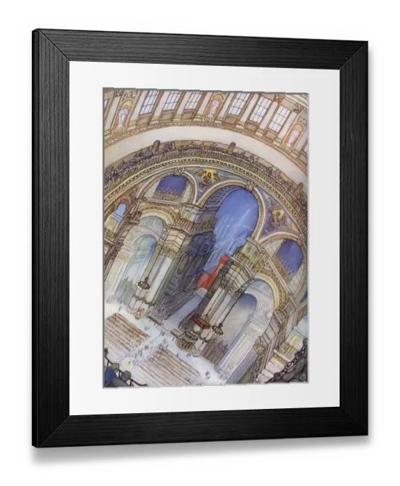 Framed Print : St. Pauls Cathedral from the Whispering Gallery Framed Print : St. Pauls Cathedral from the Whispering Gallery