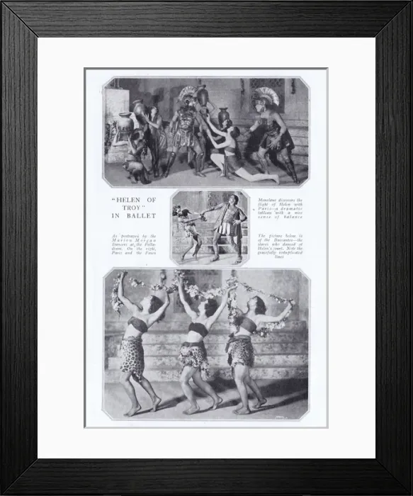 Framed Print : Scenes from the Helen of Troy Ballet Framed Print : Scenes from the Helen of Troy Ballet