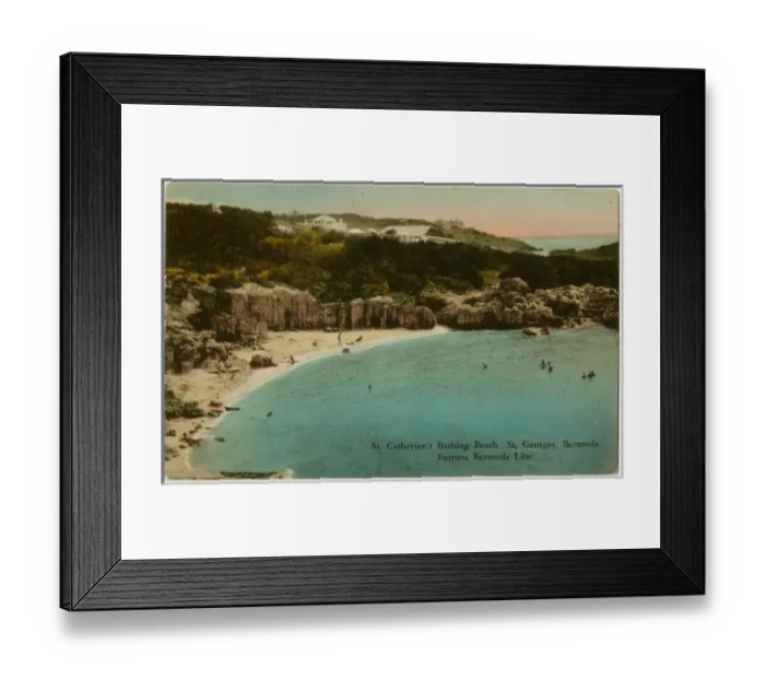 Framed Print : St Catherines Bathing Beach, St Georges, Bermuda Framed Print : St Catherines Bathing Beach, St Georges, Bermuda