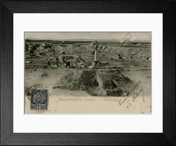 Framed Print : Remains of the Roman Amphitheatre, Carthage, Tunisia Framed Print : Remains of the Roman Amphitheatre, Carthage, Tunisia