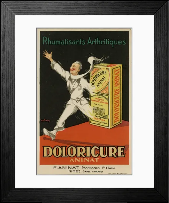 Framed Print : Doloricure Aninat - French Cure for Rheumatism and Arthritis Framed Print : Doloricure Aninat - French Cure for Rheumatism and Arthritis
