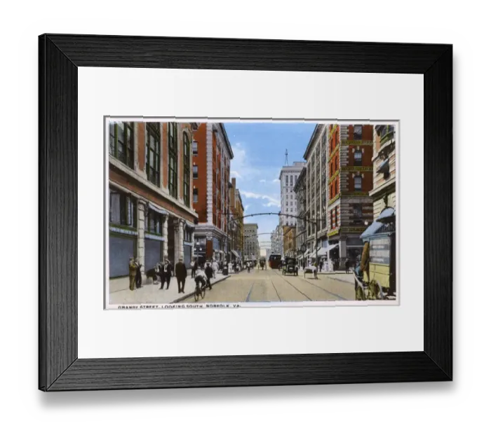 Framed Print : Granby Street, looking south - Norfolk Virginia, USA Framed Print : Granby Street, looking south - Norfolk Virginia, USA