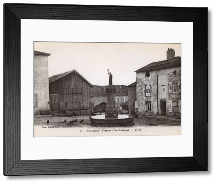 Framed Print : The Fountain, Poussay (Vosges), France Framed Print : The Fountain, Poussay (Vosges), France