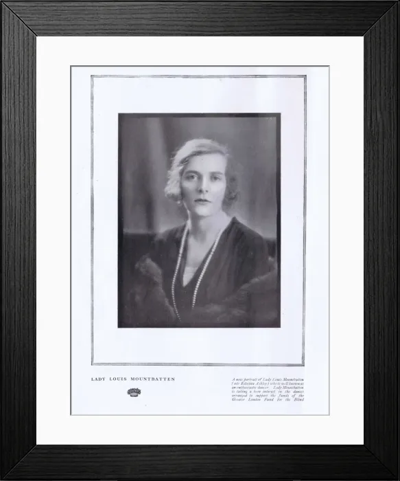 Framed Print : A portrait of Lady Louis Mountbatten, London, 1924 Framed Print : A portrait of Lady Louis Mountbatten, London, 1924