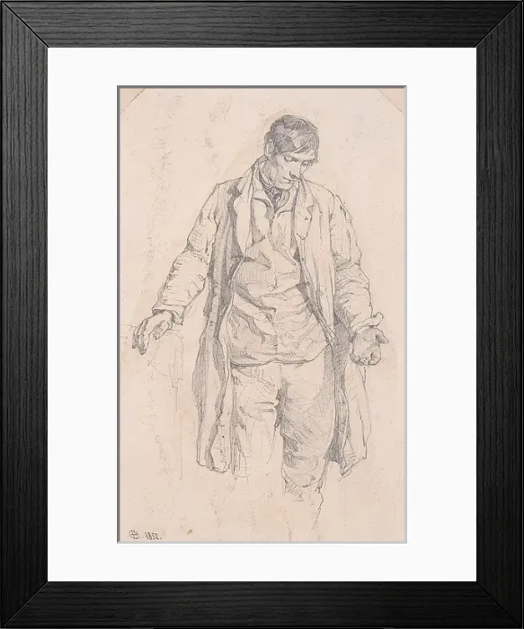 Framed Print : Study for The Last Shilling Framed Print : Study for The Last Shilling