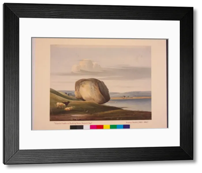 Framed Print : Giants Cradle or Rocking Stone, Browns Bay Framed Print : Giants Cradle or Rocking Stone, Browns Bay