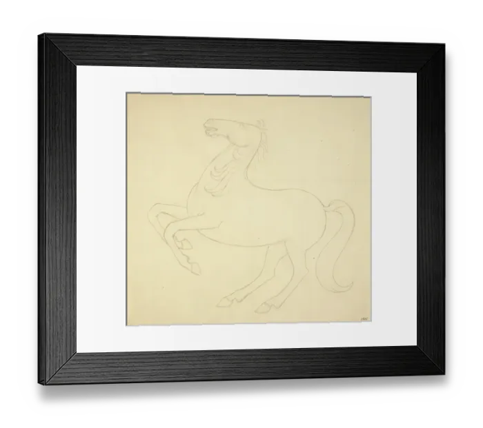 Framed Print : Study of a Horse for The Rehearsal Framed Print : Study of a Horse for The Rehearsal