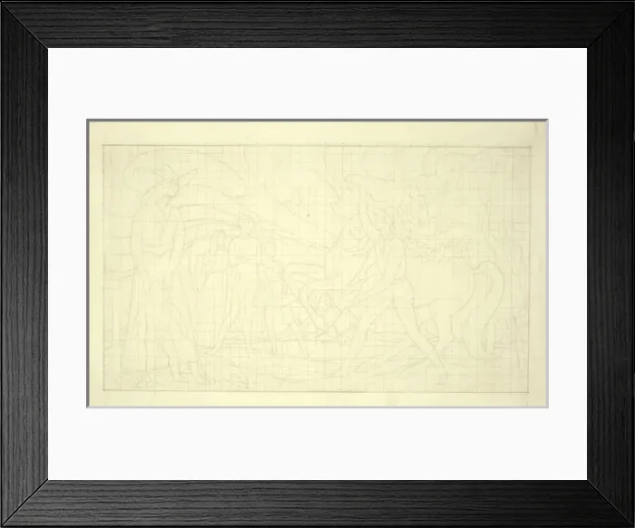 Framed Print : Squared Composition Drawing for The Rehearsal Framed Print : Squared Composition Drawing for The Rehearsal